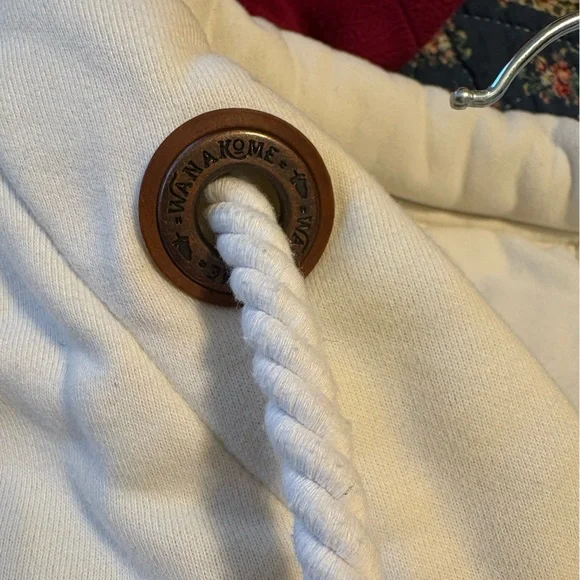 Wanakome Blue and Orange Cowl Neck Hoodie Size Medium - Picture 6 of 9